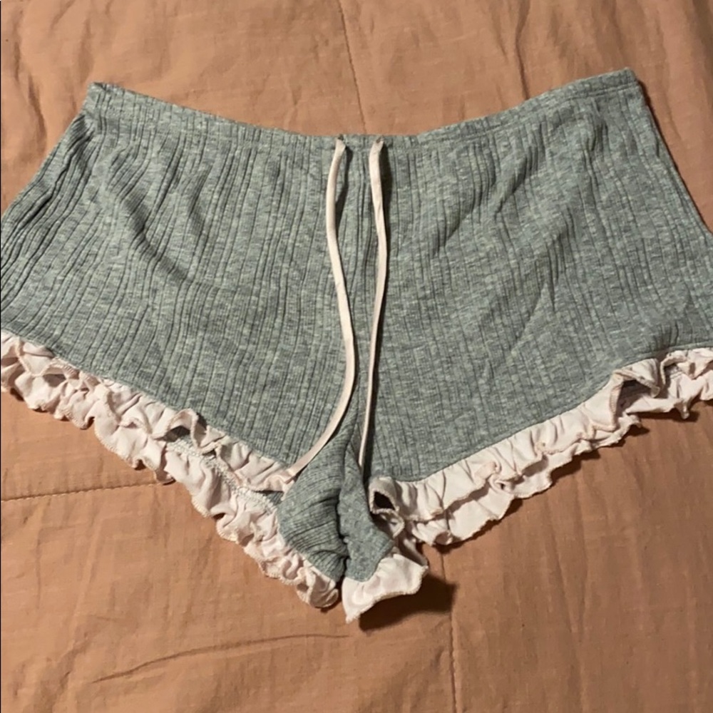 VS nighttime gray and pink shorts